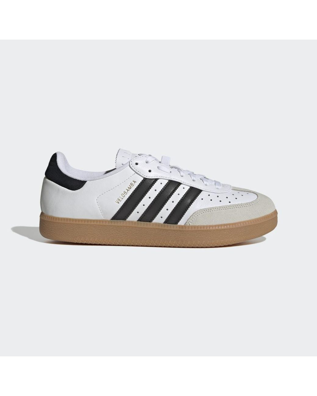 Adidas White Velosamba Leather Shoes