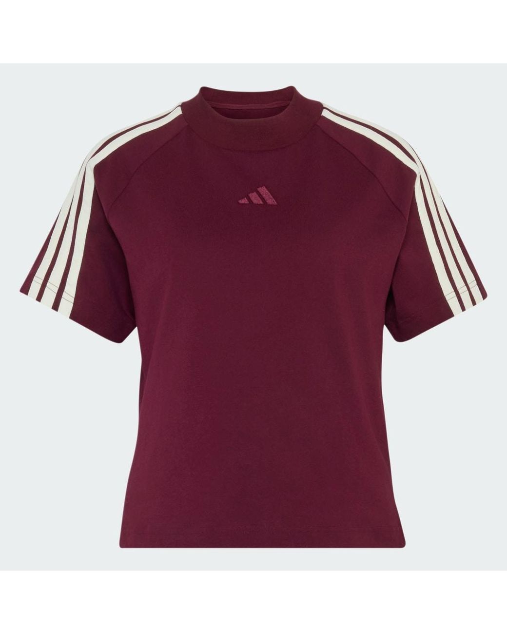 Adidas Red Kit 3-Stripes T-Shirt