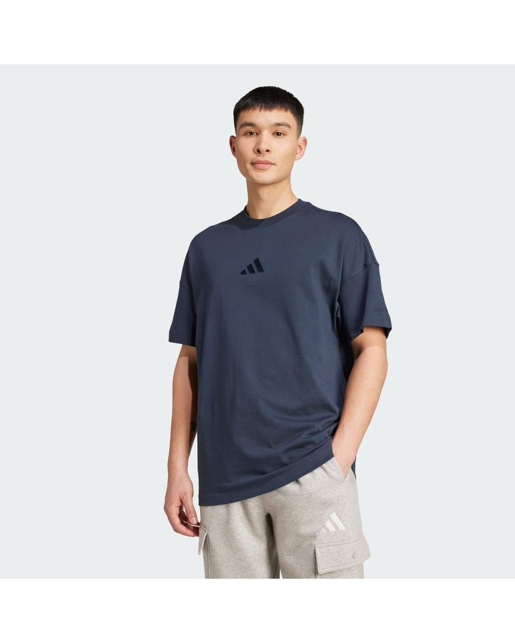 Adidas Blue All Szn Tee for men