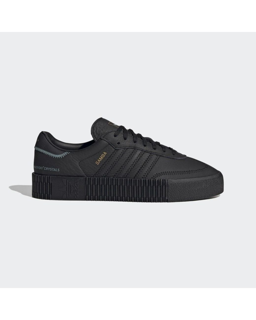 Adidas sambarose shoes clearance black