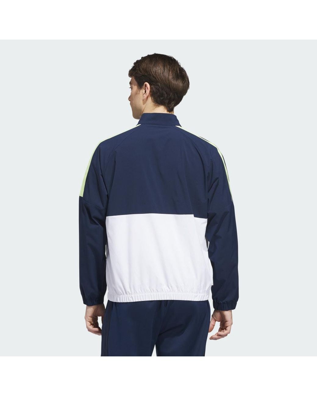 Adidas Blue Beyond Twistweave Full-Zip Windbreaker for men