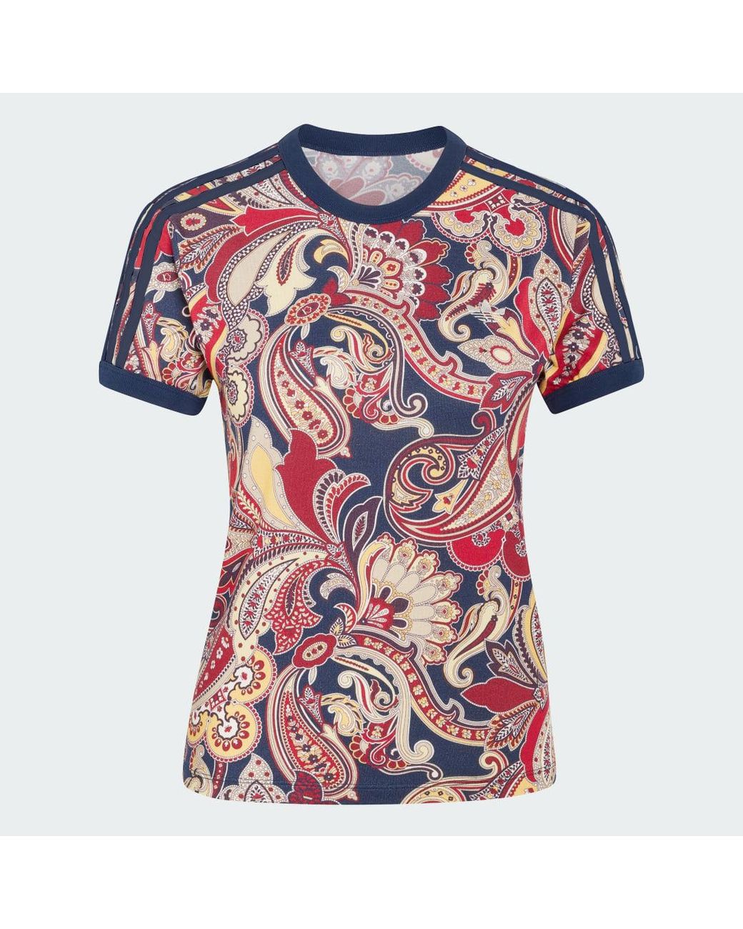 Adidas Red T-Shirt Adidas Liberty London Cali T-Shirt/ Night/ Sand Strata