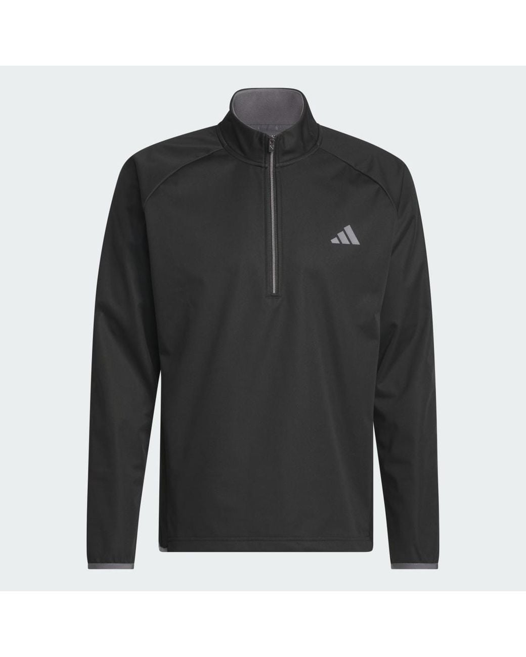 Adidas Black Ultimate365 Durable Water Repellent Wind Quarter-Zip Sweatshirt for men