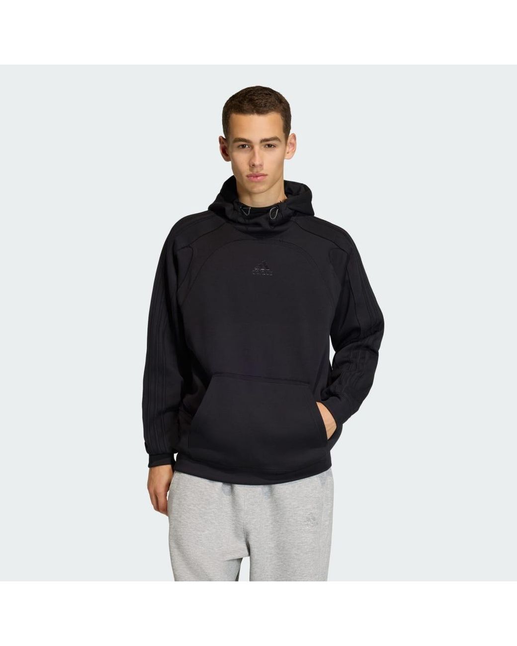 Adidas Black Spacer Cutline Hoodie for men