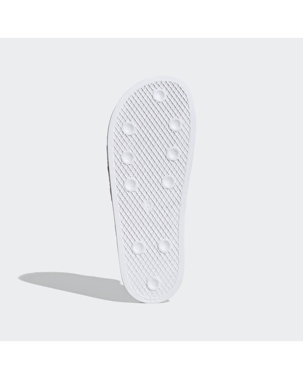 Adidas White Adilette Slides