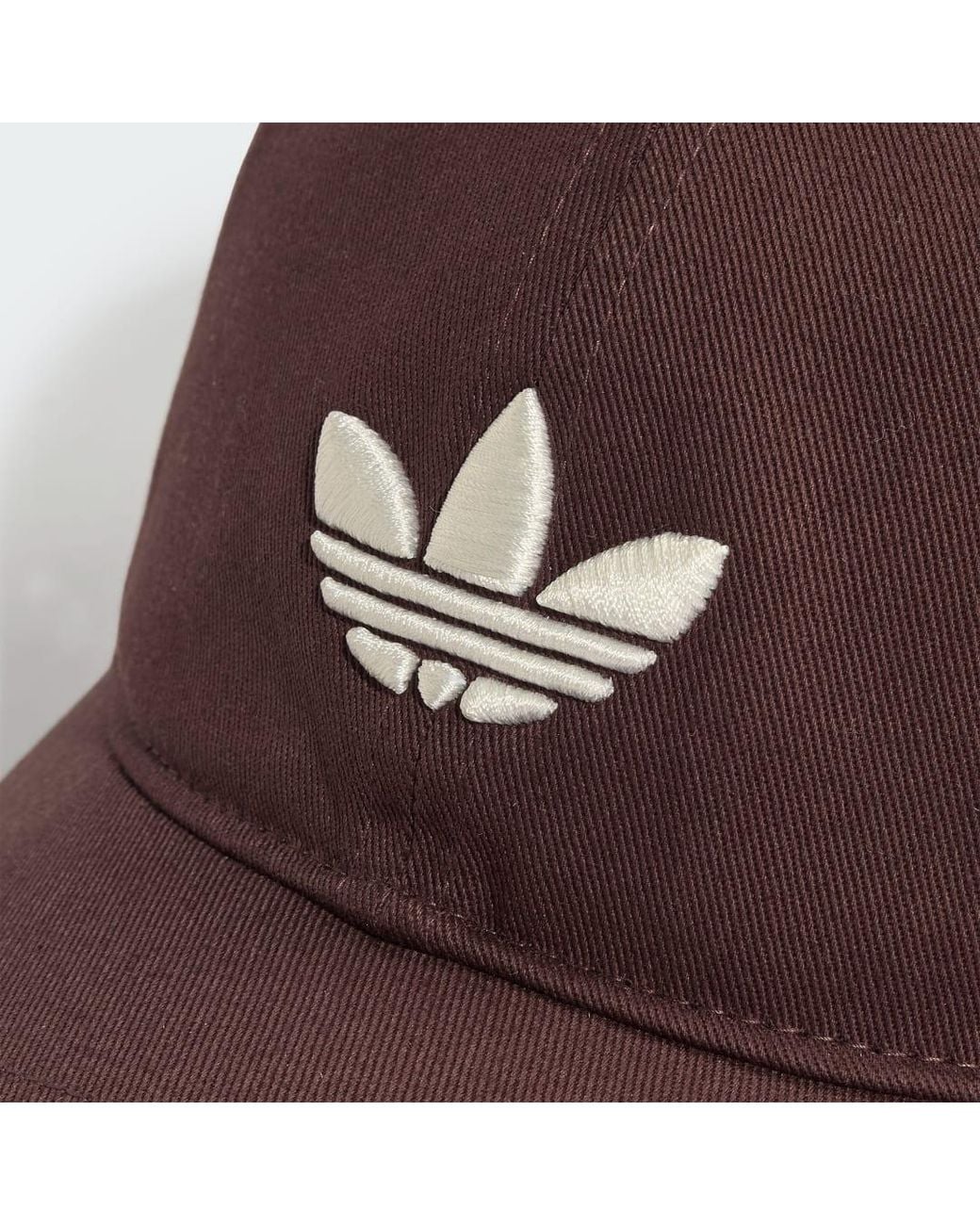 Adidas Brown Adicolor Classic Trefoil Baseball Cap