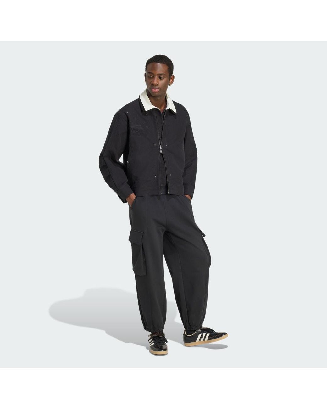 Adidas Originals Black Premium Essentials Bomber Jacket for men