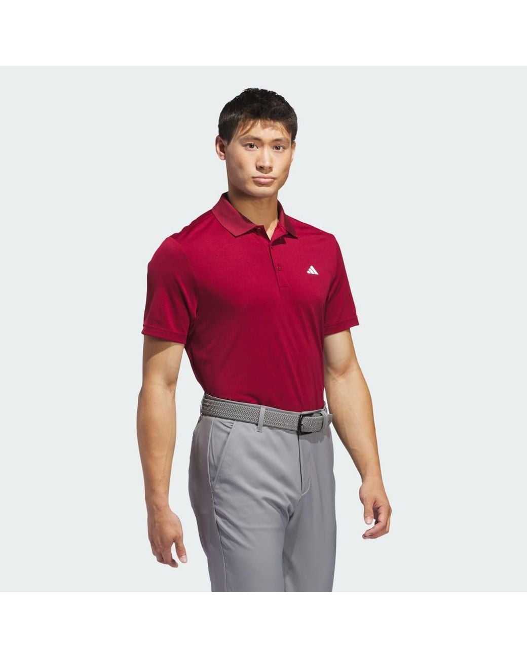 Adidas Red Adi Performance Polo Shirt for men