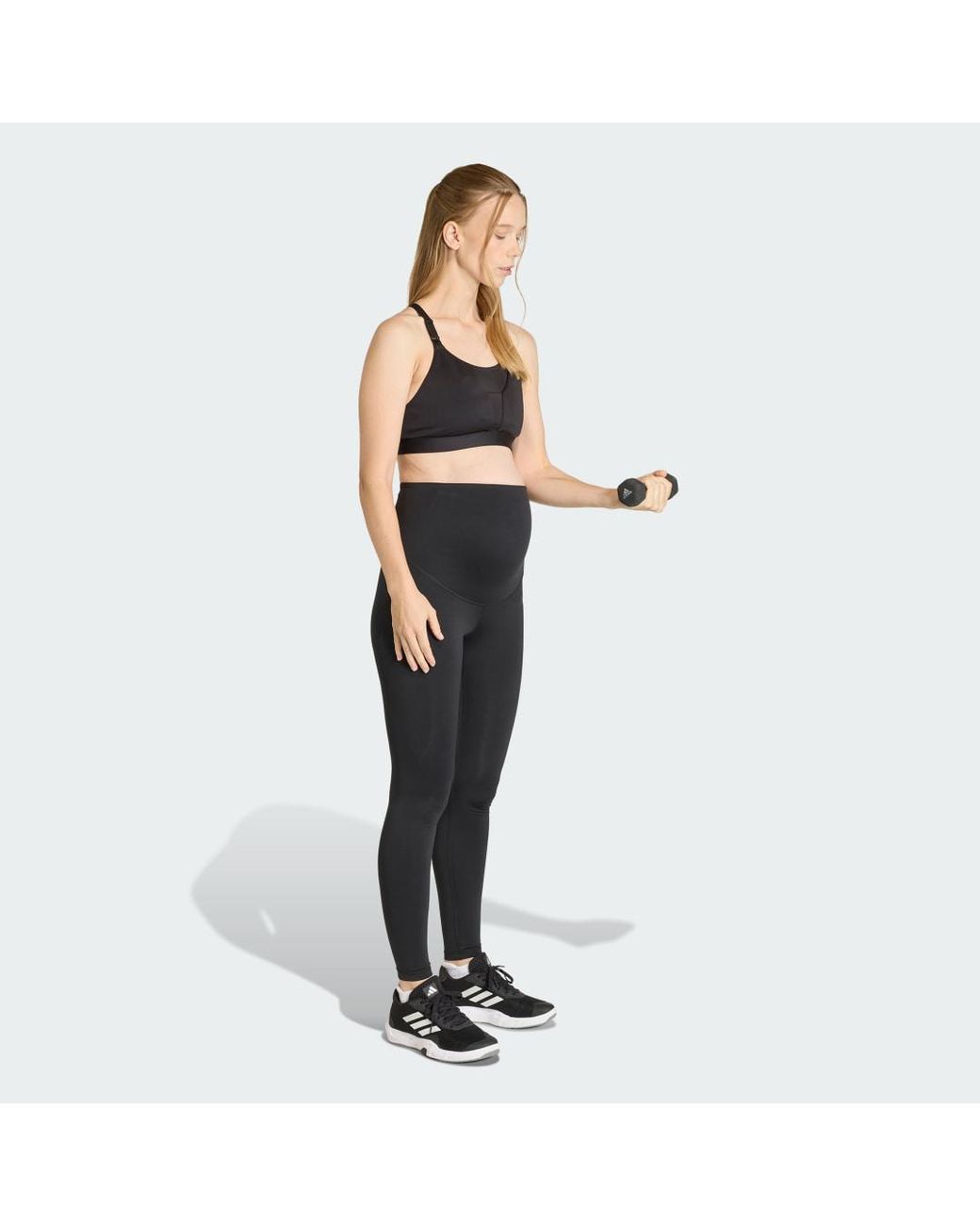 Adidas Black Optime Workout Medium Support Bra Maternity