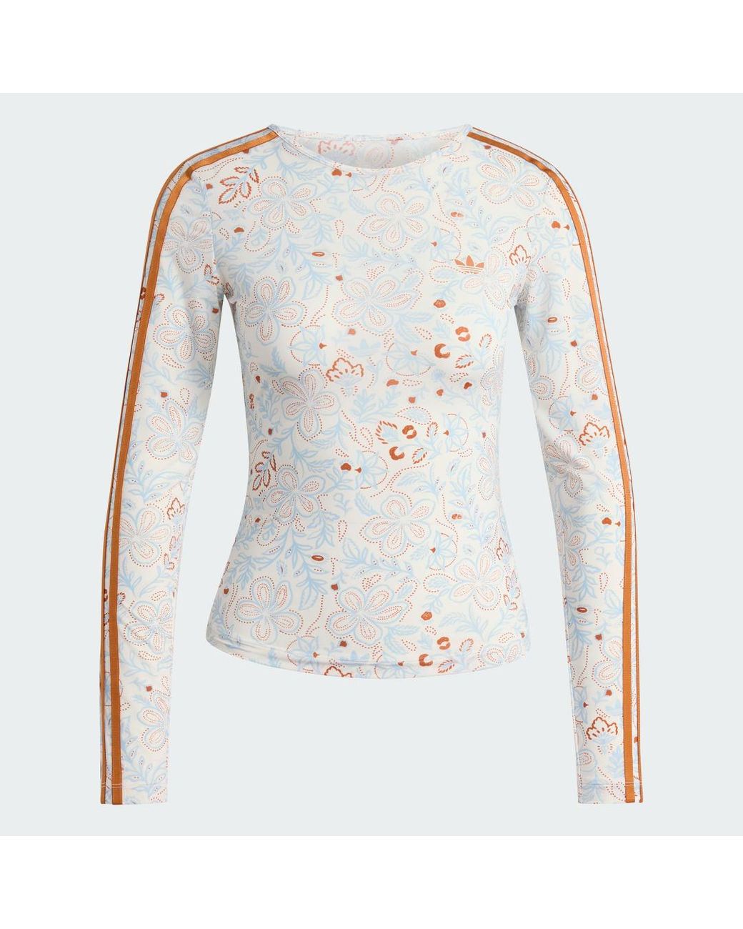 Adidas Originals Blue Summer Glow Mesh Graphics Long Sleeve