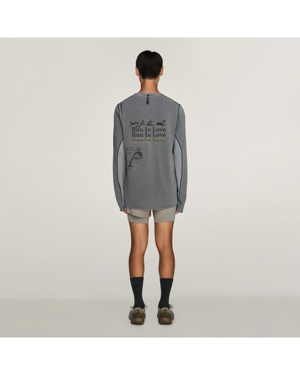 Adidas Gray Running X Song For The Mute Long-Sleeve Top T-Shirt for men