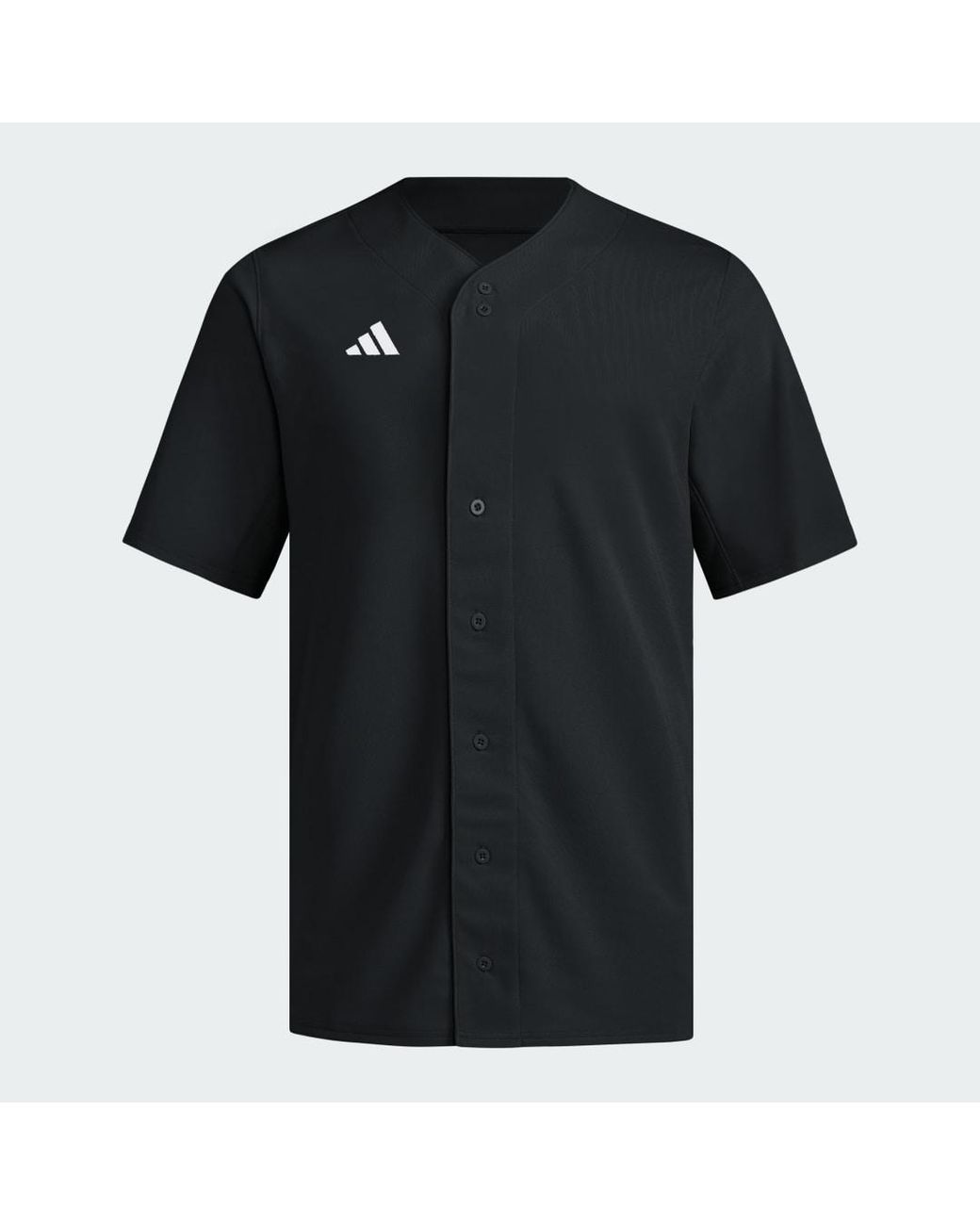 Adidas Black Impact Full Button Jersey for men