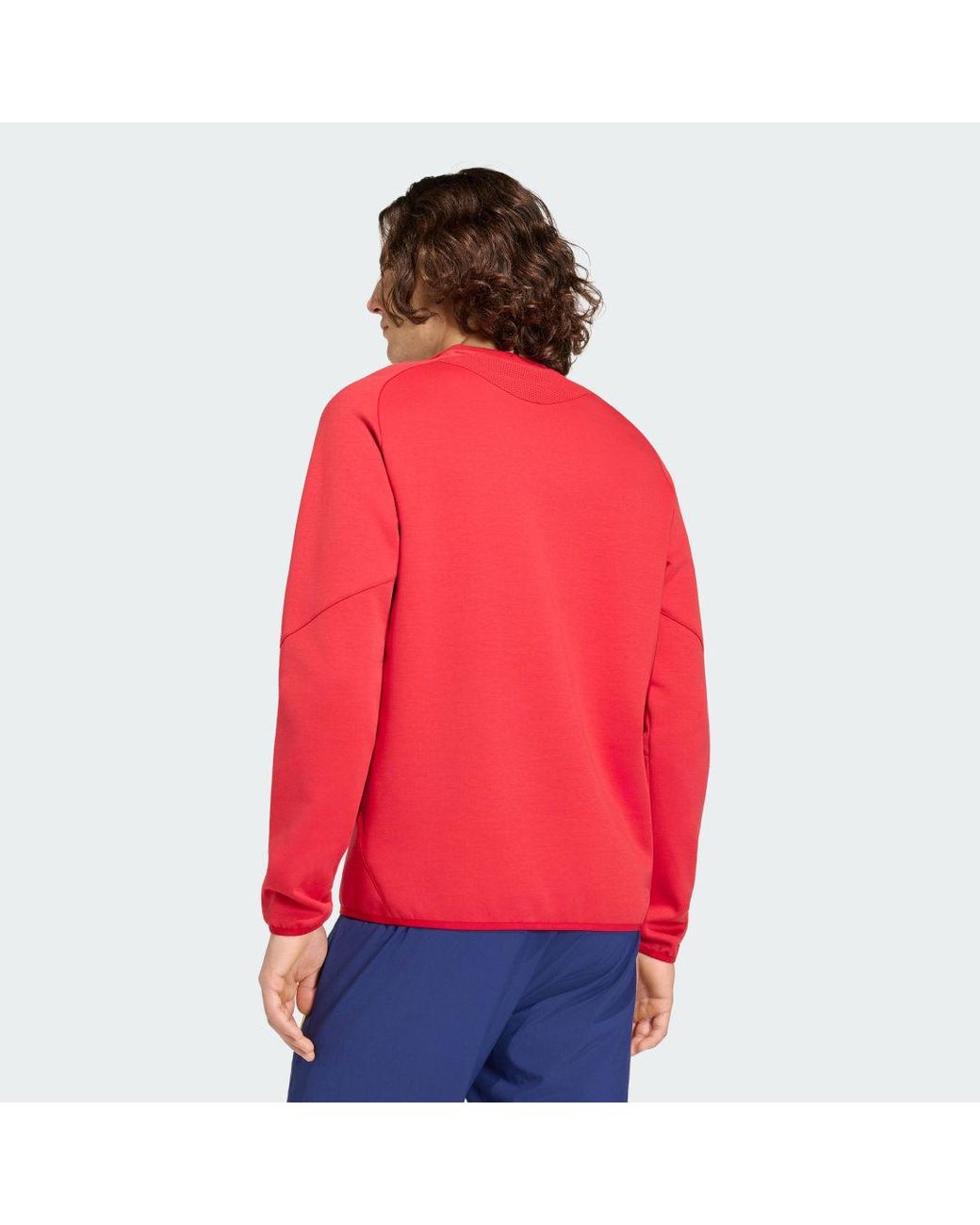 Adidas Red Spain Tiro Travel Crew Jumper for men