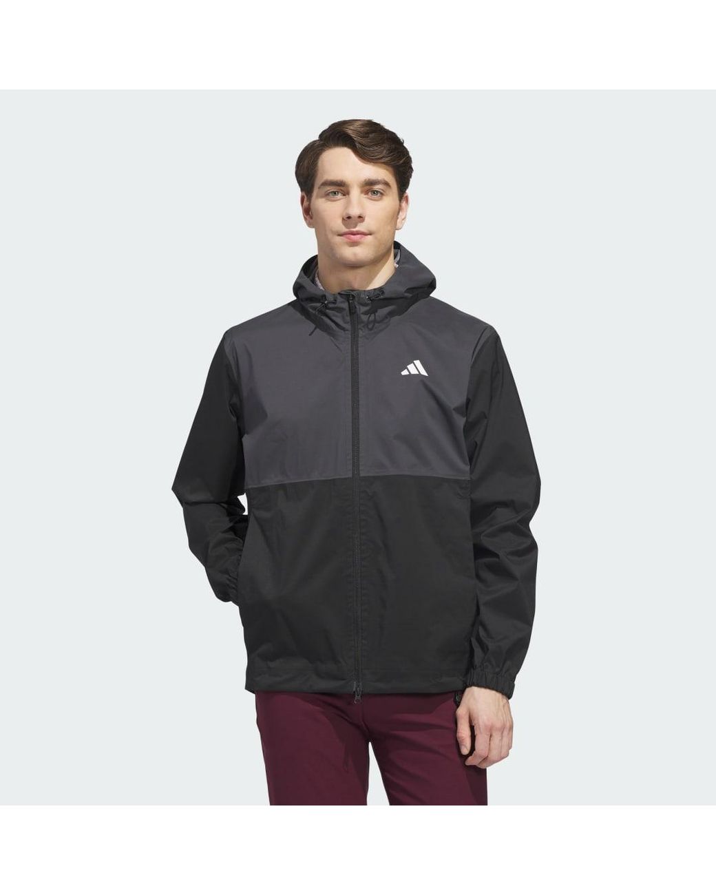 Adidas Black Ultimate365 Climaproof Full-Zip Jacket for men