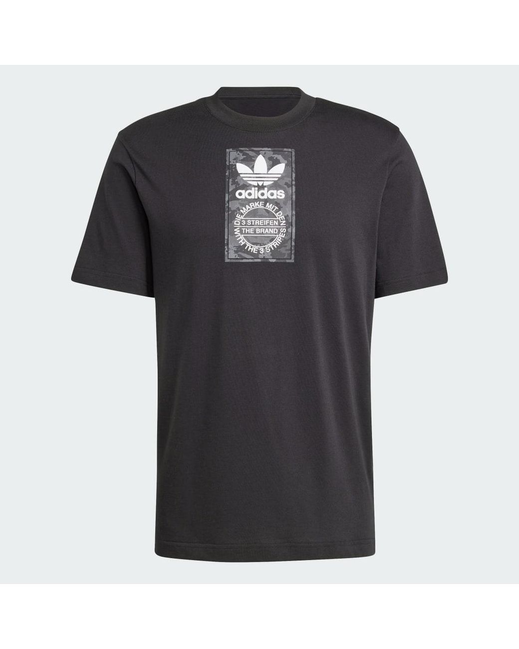 Adidas Black Camo Label Tee for men