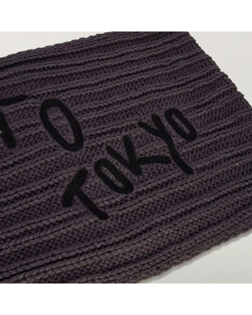 Adidas Blue Y-3 Oversized Chunky Knit Scarf
