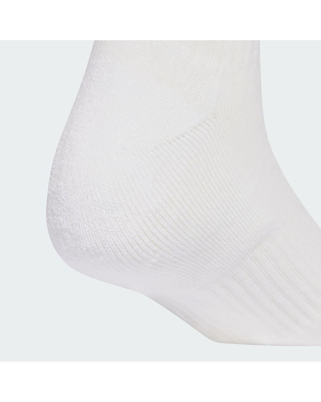 Adidas White 3-Stripes Essentials Cushioned Crew Socks 6 Pair Pack