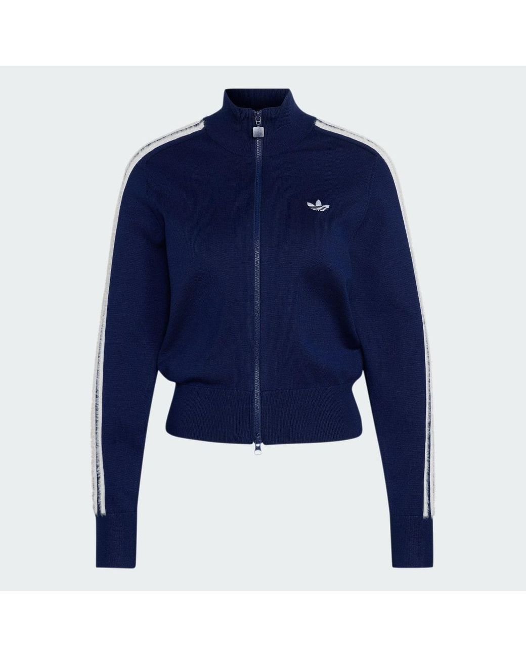Adidas Blue Knitted Firebird Track Top