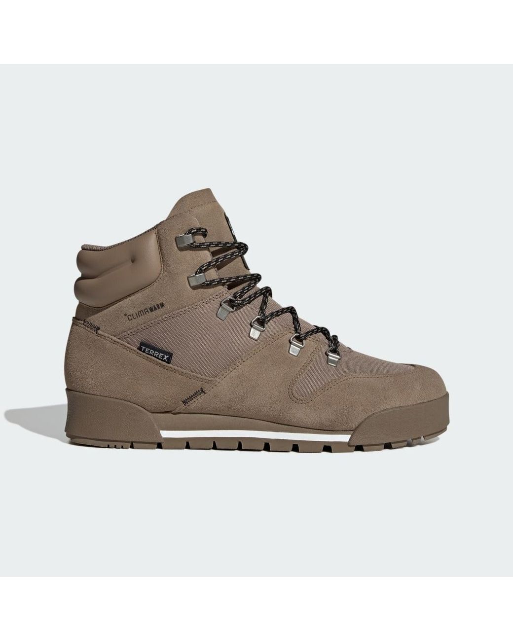 Adidas Brown Terrex Snowpitch Climawarm Hiking Shoes for men