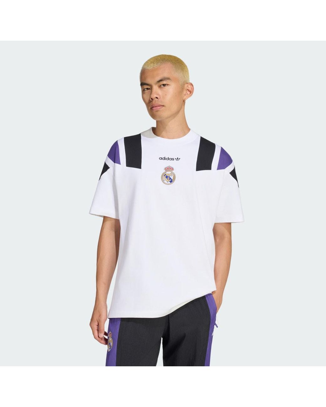 Adidas Originals White Real Madrid Eqt T-Shirt for men