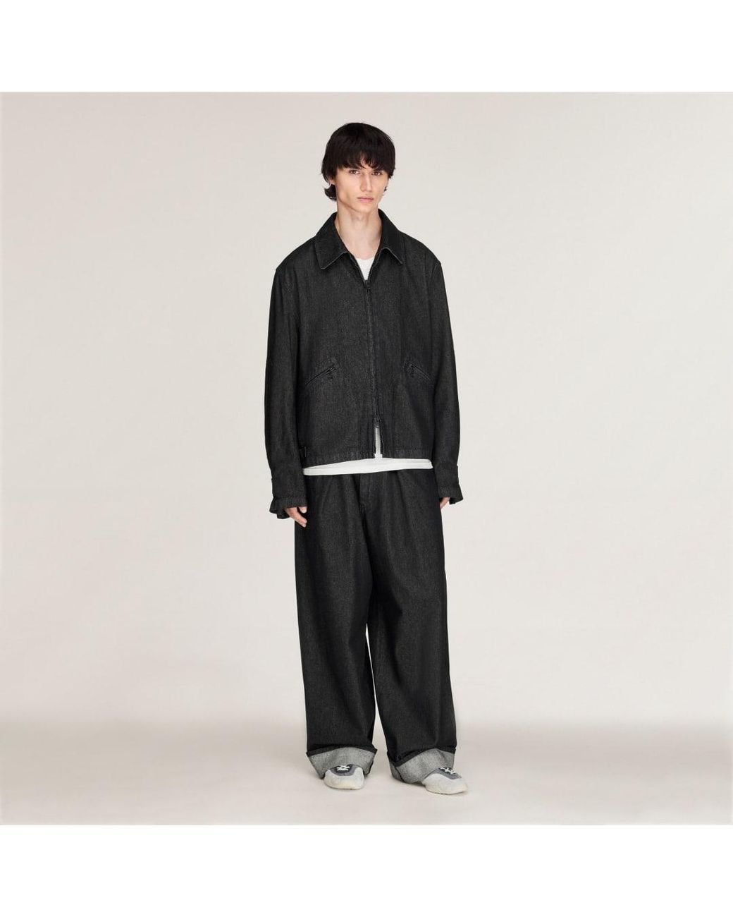 Adidas Black Y-3 Denim Blouson Jacket for men