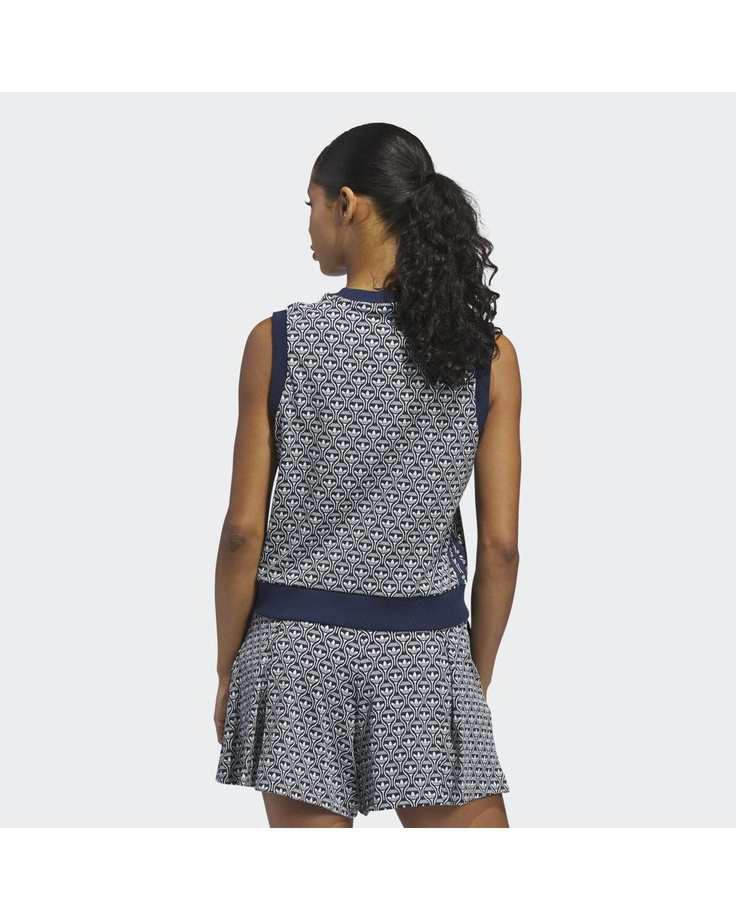 Adidas Blue Originals All Over Vest