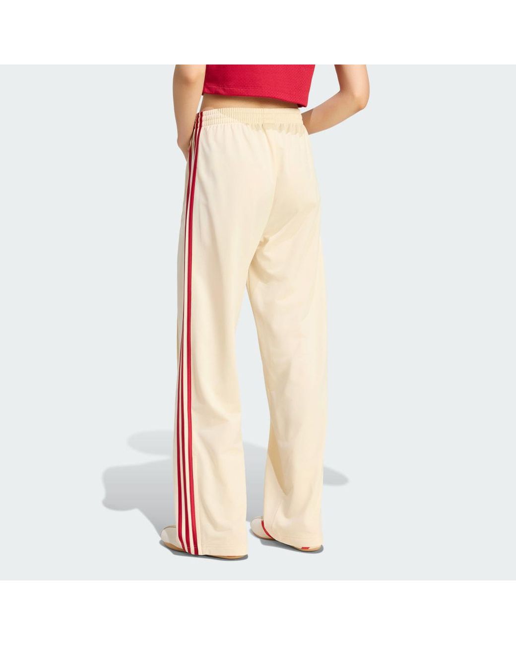 Adidas Natural Pants Adidas Firebird Loose Tracksuit Pants Warm Vanilla/ Team Victory