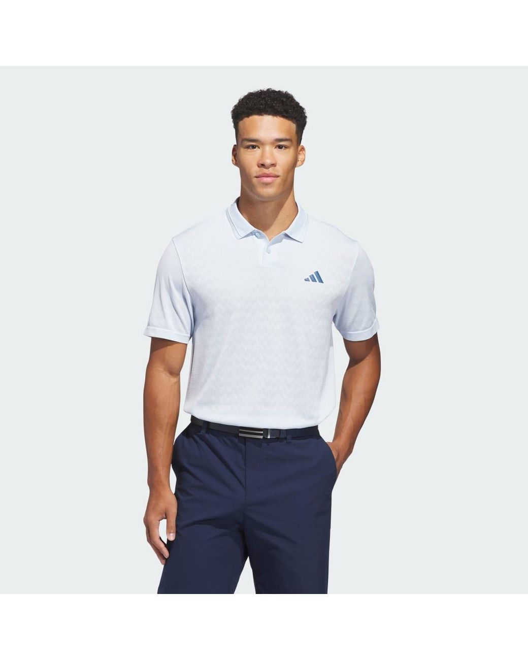 Adidas White Ultimate365 Tour Seamless Polo Shirt for men
