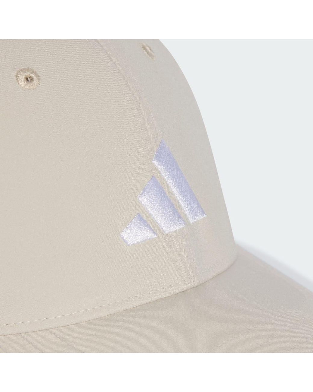 Adidas White New Logo Embroidered Baseball Cap