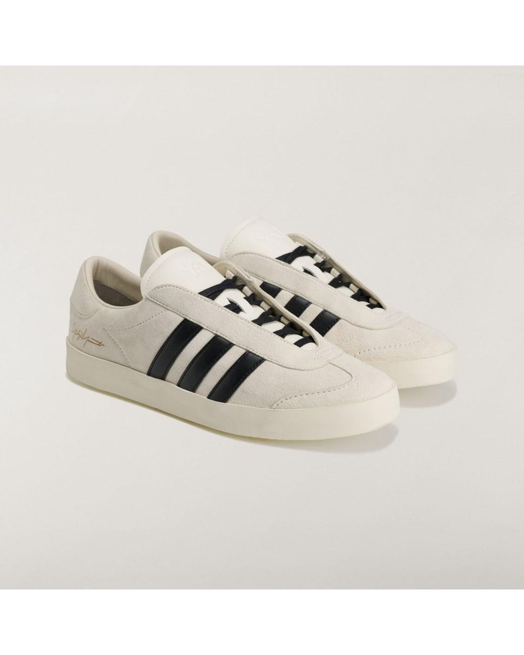 Adidas White Y-3 Gazelle Shoes