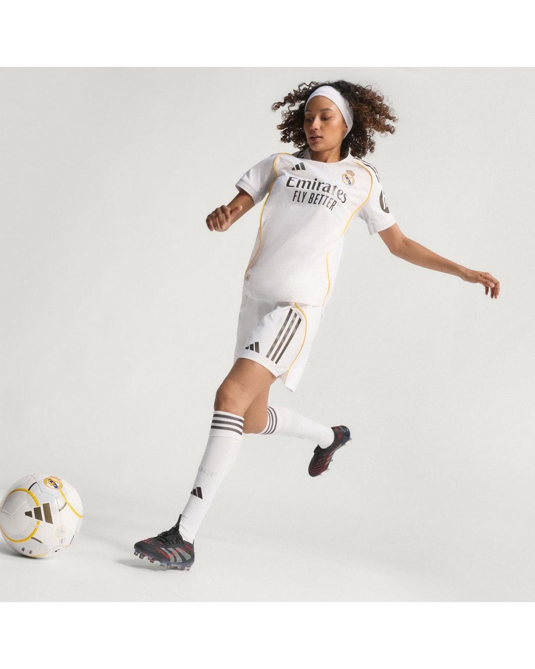 Adidas White Real Madrid 25/26 Home Authentic Jersey