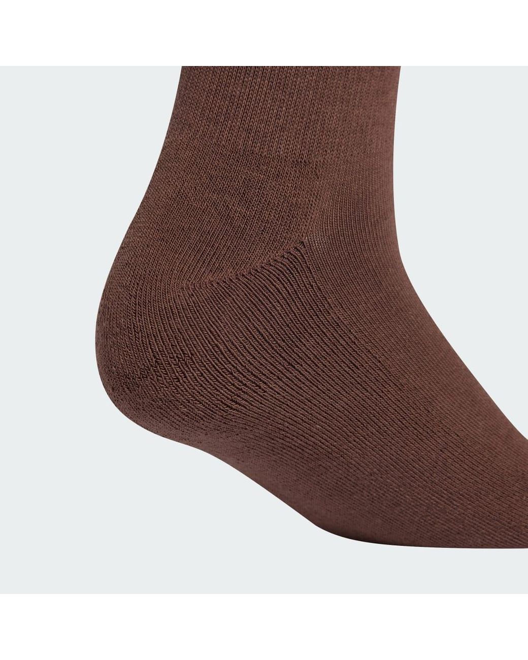 Adidas Brown Two-Toned Crew Socks 2 Pairs