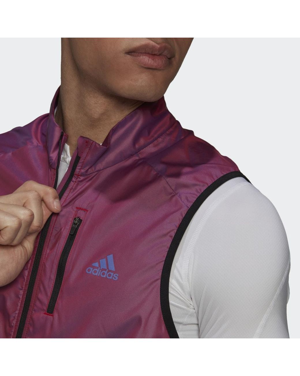 adidas The Sleeveless Cycling Weste in Lila für Herren | Lyst DE