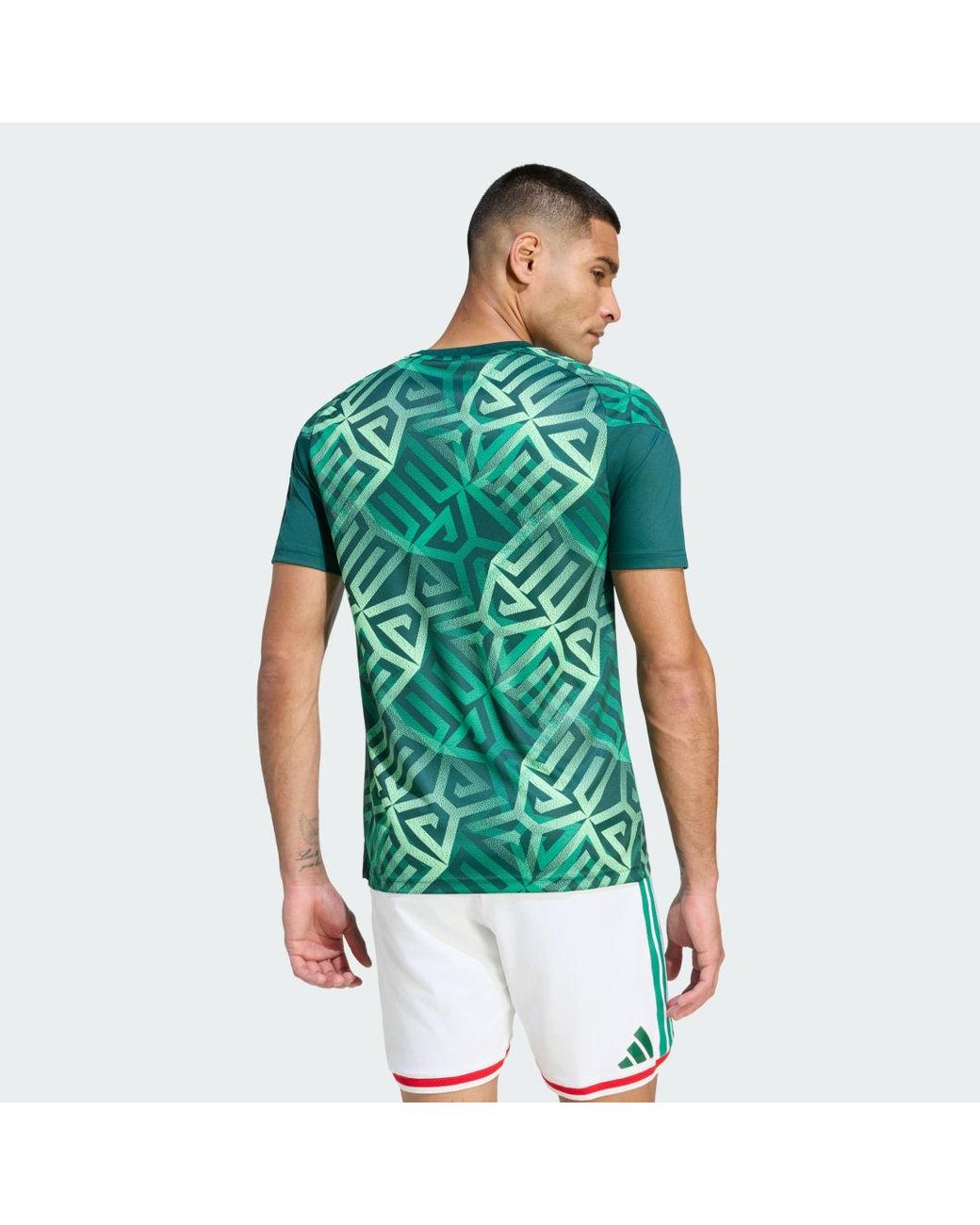 Adidas Originals Green Jersey Mexico 26 Home Pre Match Jersey for men
