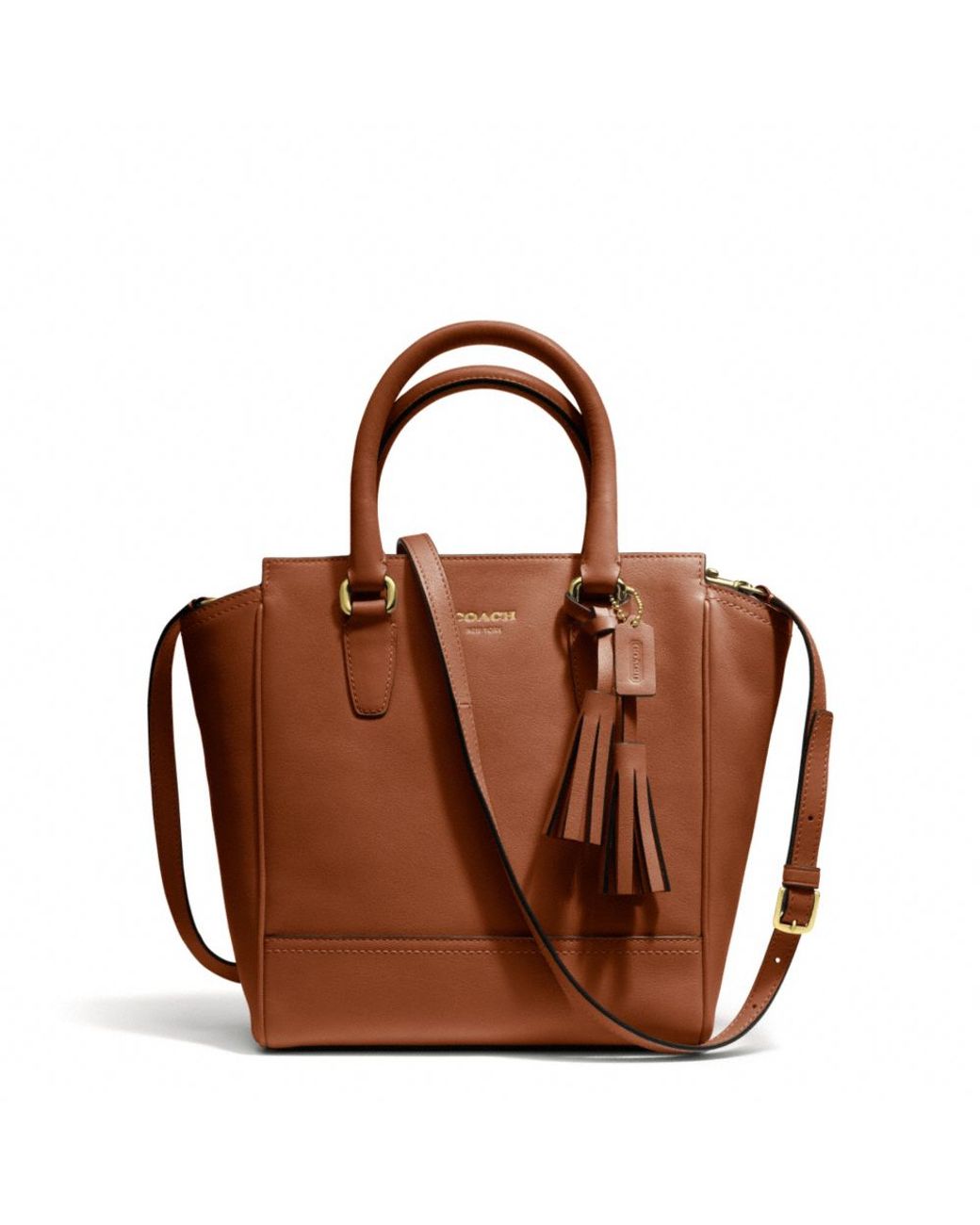 COACH Legacy Leather Mini Tanner in Brown | Lyst