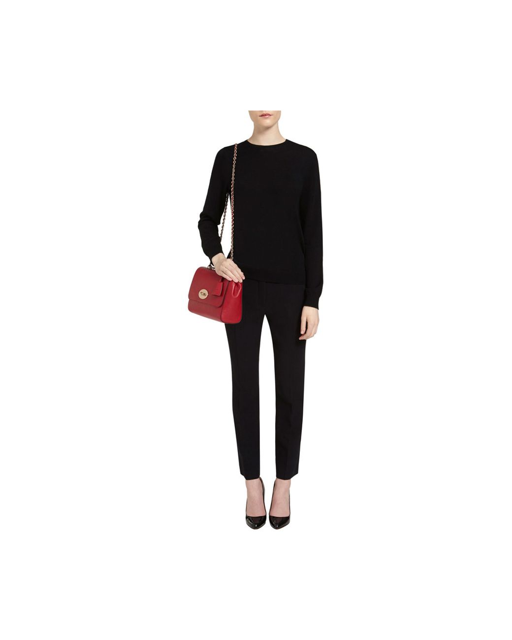 Lang Banzai overskæg Mulberry Medium Lily in Red | Lyst UK