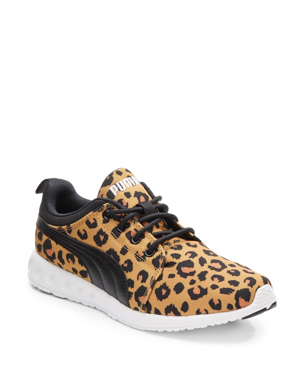 PUMA Carson Runner Leopard-Print Canvas Sneakers | Lyst