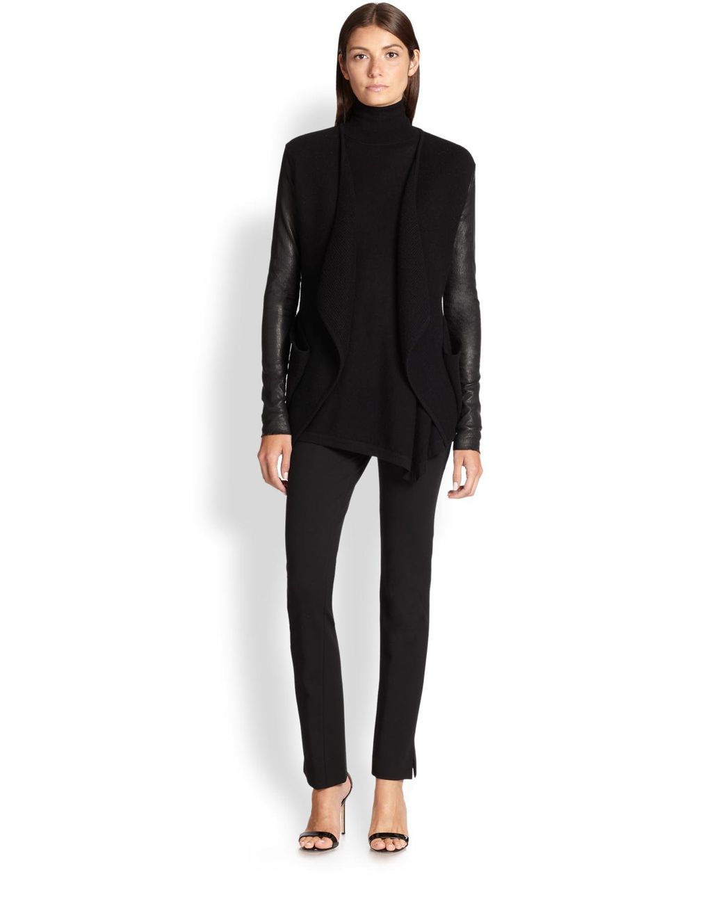 donna karan cashmere cardigan