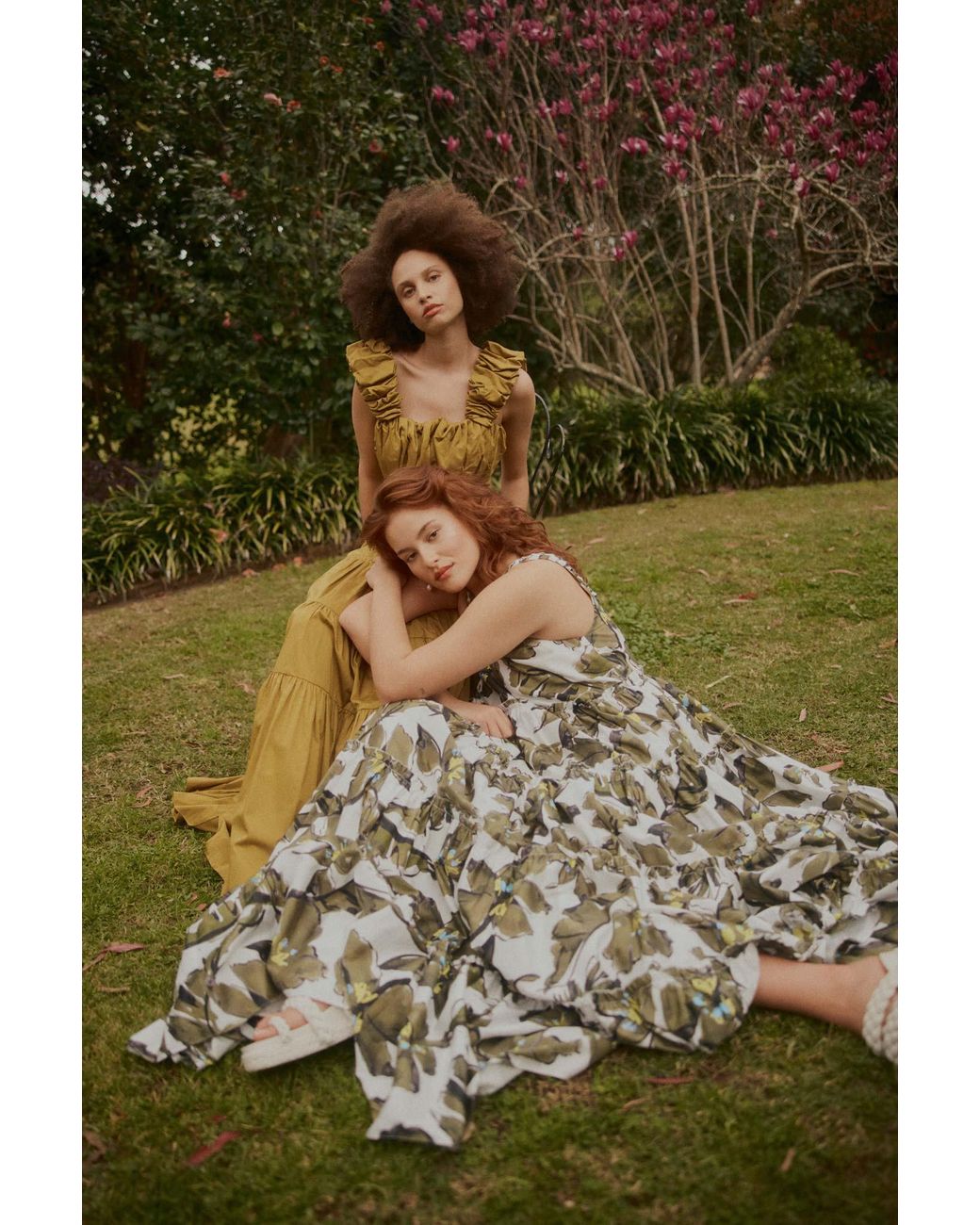 Aje. Oasis Olive Leaf Strap Maxi Dress Lyst