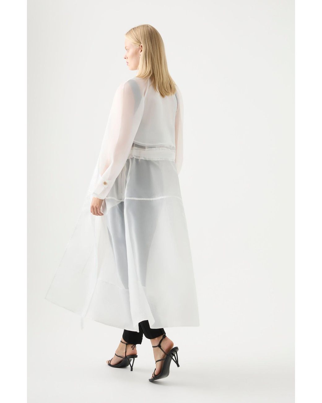 Bcbg organza shop trench coat