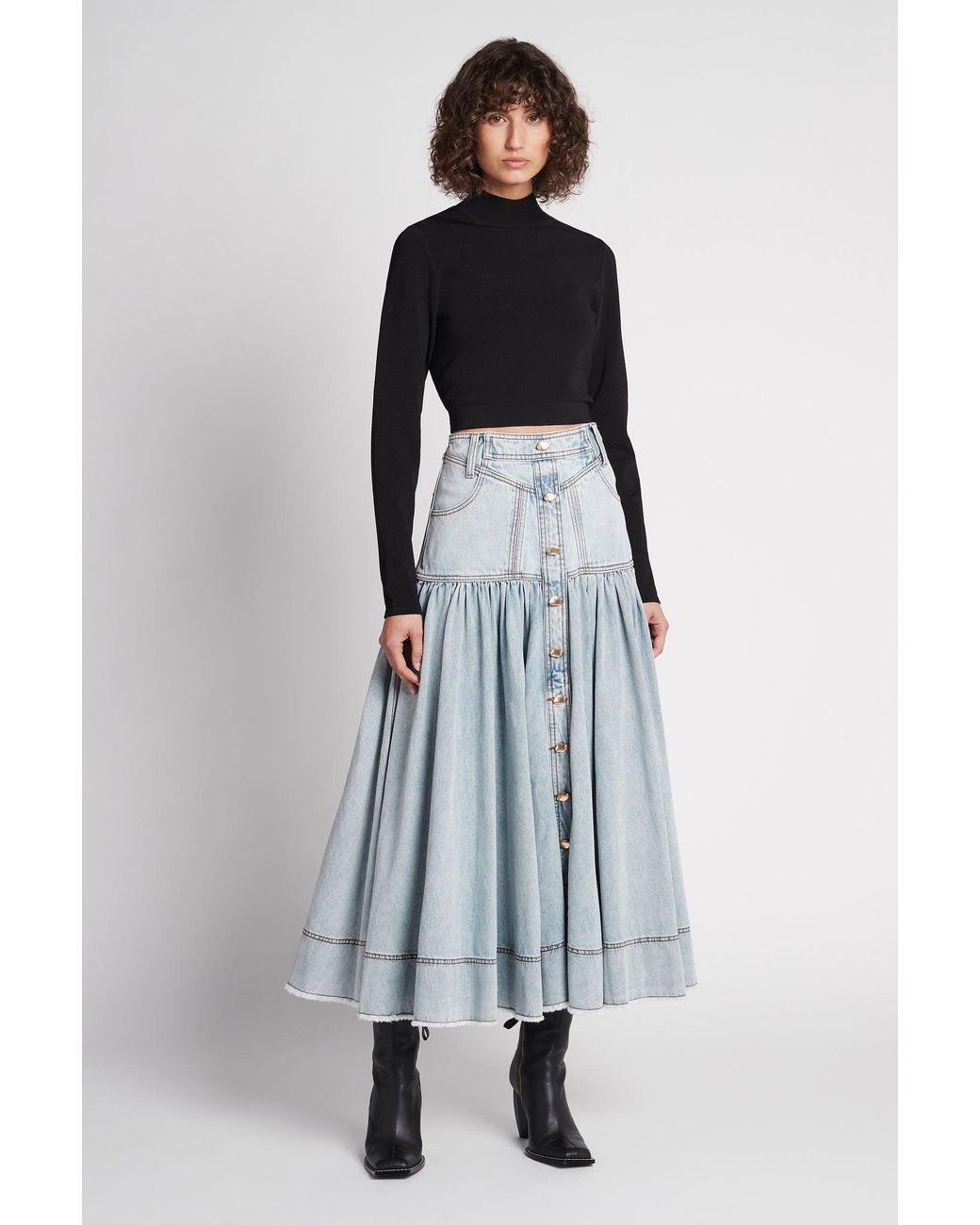 Aje denim skirt sales