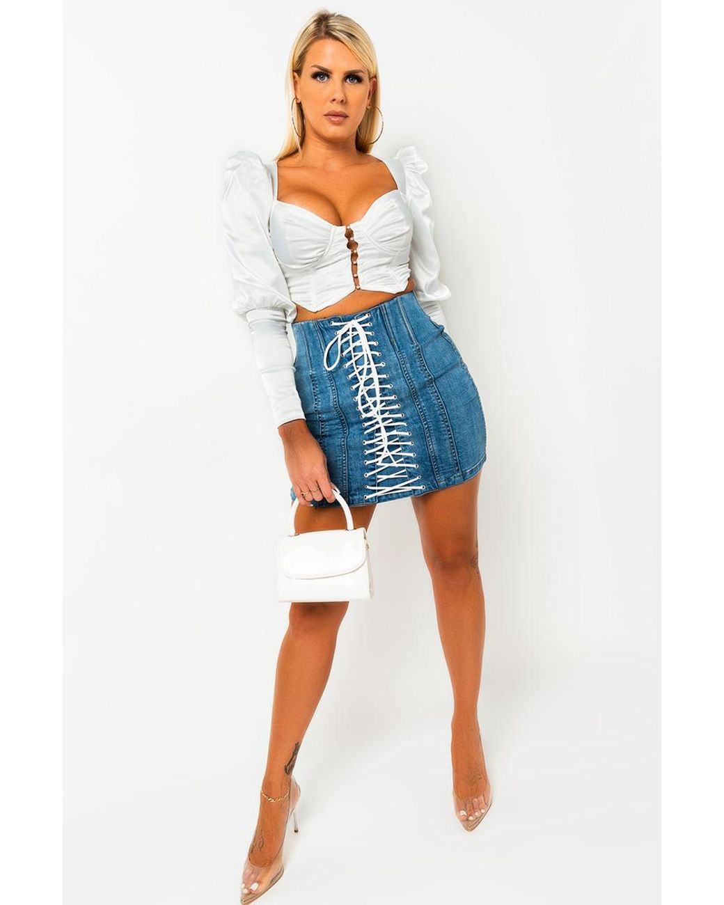 button corset skirt