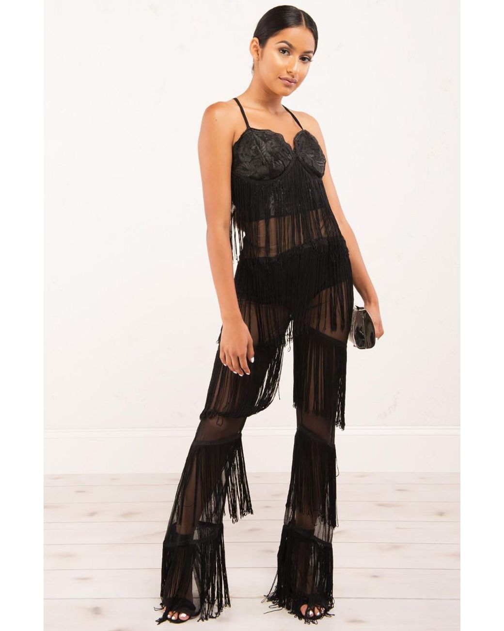 AKIRA Lace Flapper 2.0 Jumpsuit in 