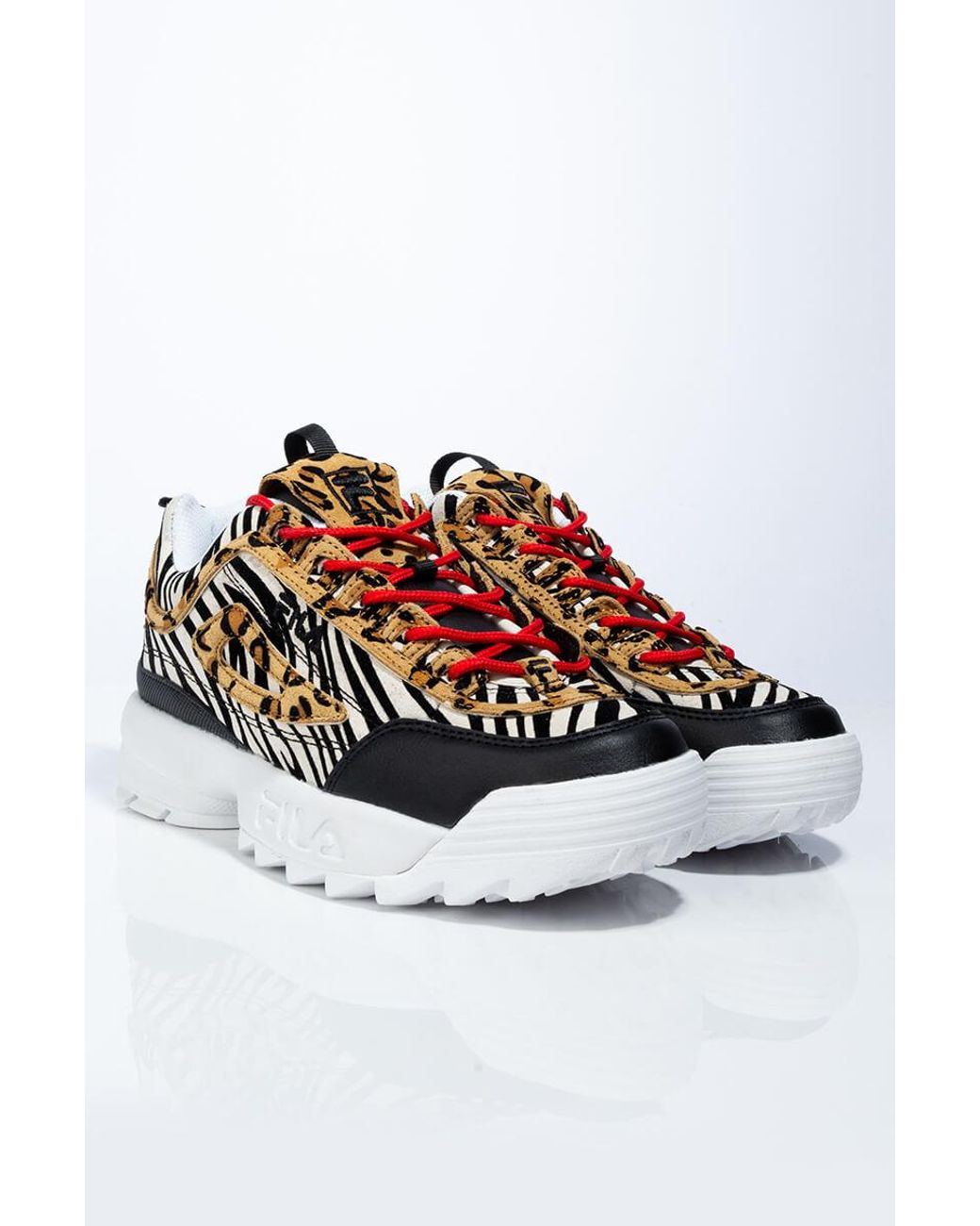 chunky sneakers animal print