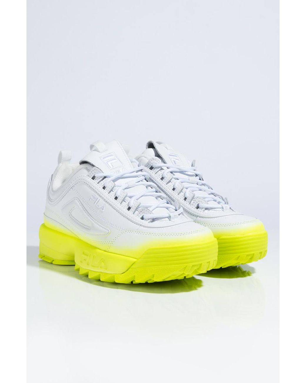 neon fila trainers