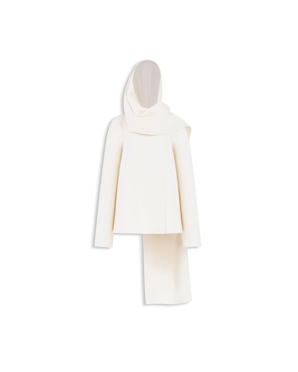 Cappotto Con Sciarpa di Alaïa in White