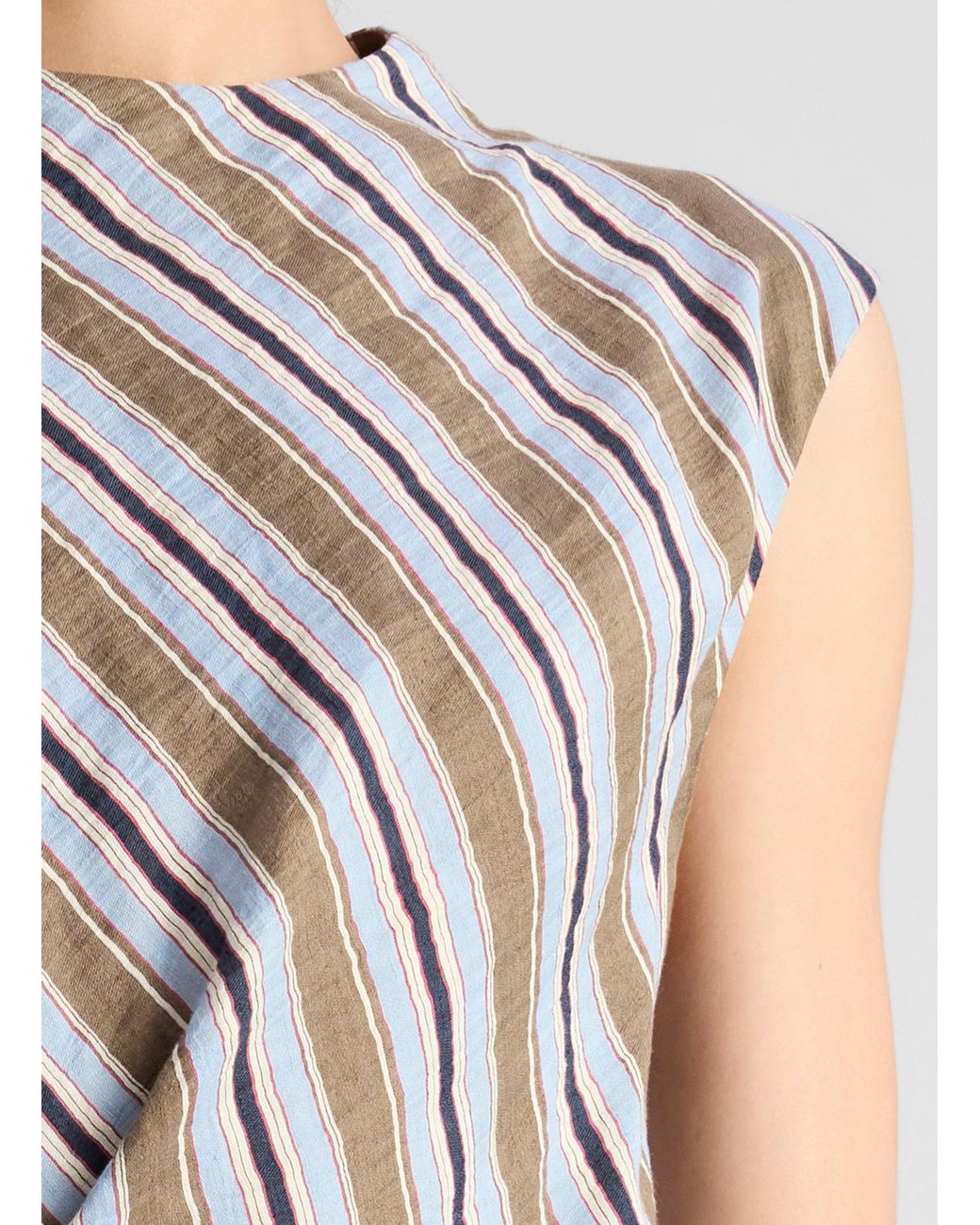 A.L.C. Dion Striped Mini Dress in White | Lyst