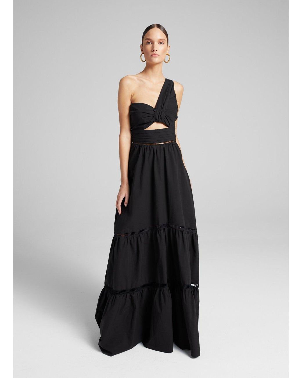 A.L.C. Piper Oneshoulder Aline Dress in Black Lyst