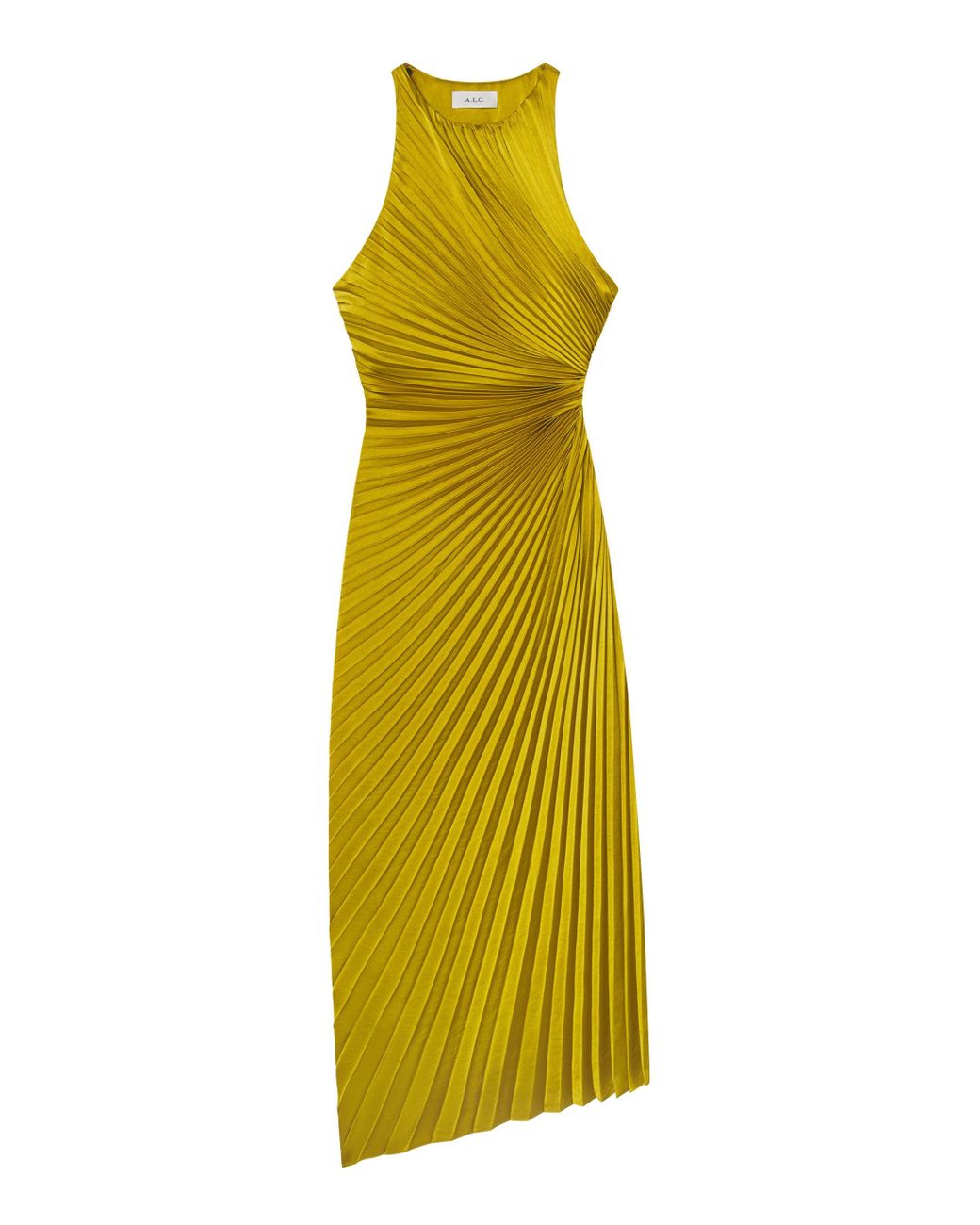 reagan satin pleated midi dress A.L.C. Reagan Dress