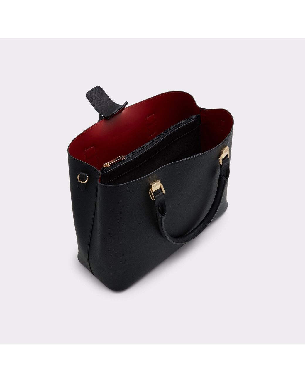 Aldo black purse red inside sale